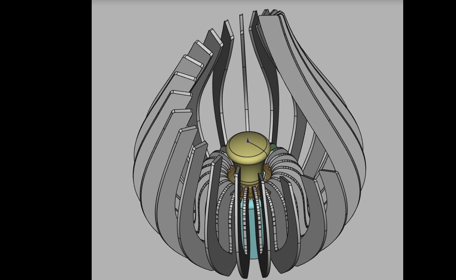 view of the design in FreeCAD CAD software