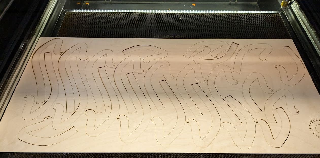 lasercutting at the makerspace